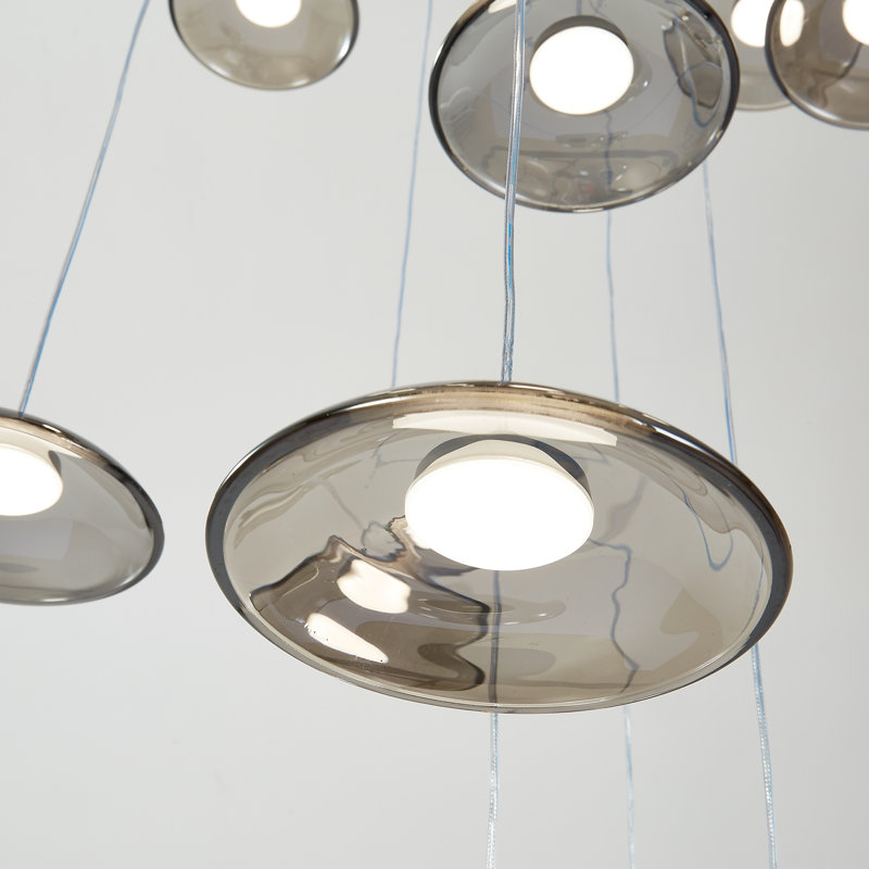 15 - Light Cluster LED Dimmable Pendant Light Long Staircase Chandelier