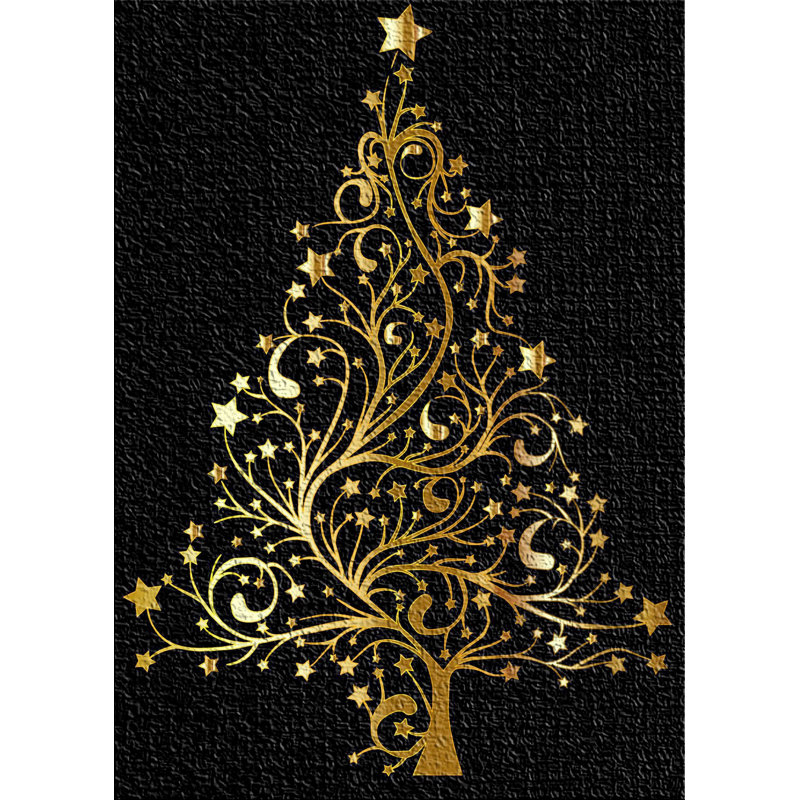 Tapis noir Abstract, Rectangle 5 pi x 7 pi