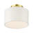 Shaniya Fabric Semi Flush Mount-353794334-353727506