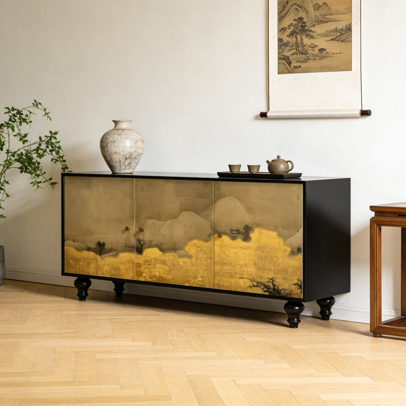 Buffets 59,1 "en bois de pin massif