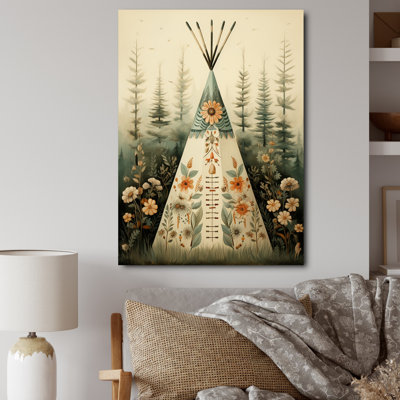 Native Tipi Serenity - reproduction sur toile tendue