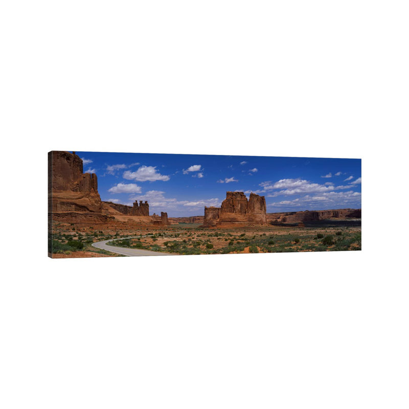 Scenic Drive, Arches National Park, Utah, USA by Panoramic Images - Wrapped Canvas Panoramic Gallery-Wrapped Canvas Giclée