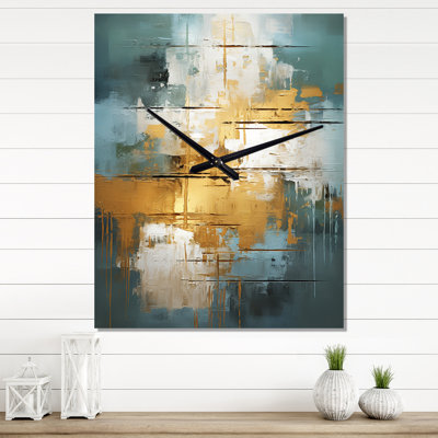 Kooskia - Horloge murale peinture abstraite