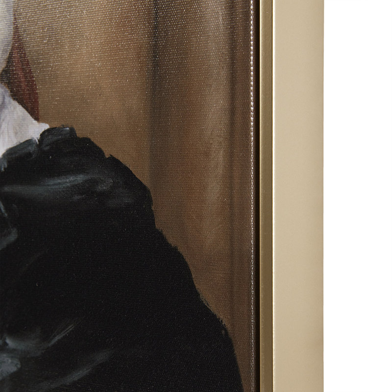 Captain's Guard Pug Framed Canvas Wall Art