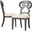 Chaise Parson à dossier reine Anne en lin-1770654574