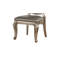 Ensemble de 2 chaises d'appoint en cuir synthétique et finition argent antique