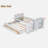 Multifunctional Marksbury With Desk And Storage Shelves, Built-in Trundle And 3 Drawers-906378989