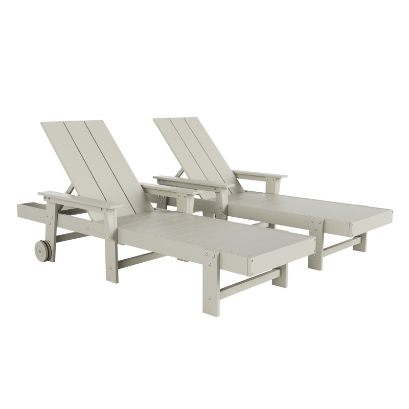 Joubert Outdoor Chaise Lounge Set, Sand