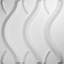 Panneau mural 3D 19,625 "x 19,625" en blanc (paquet de 10)