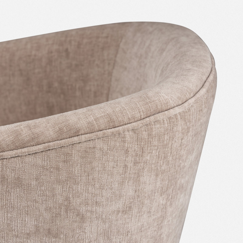 Upholstered Wooden Frame Bar Stool, Brown