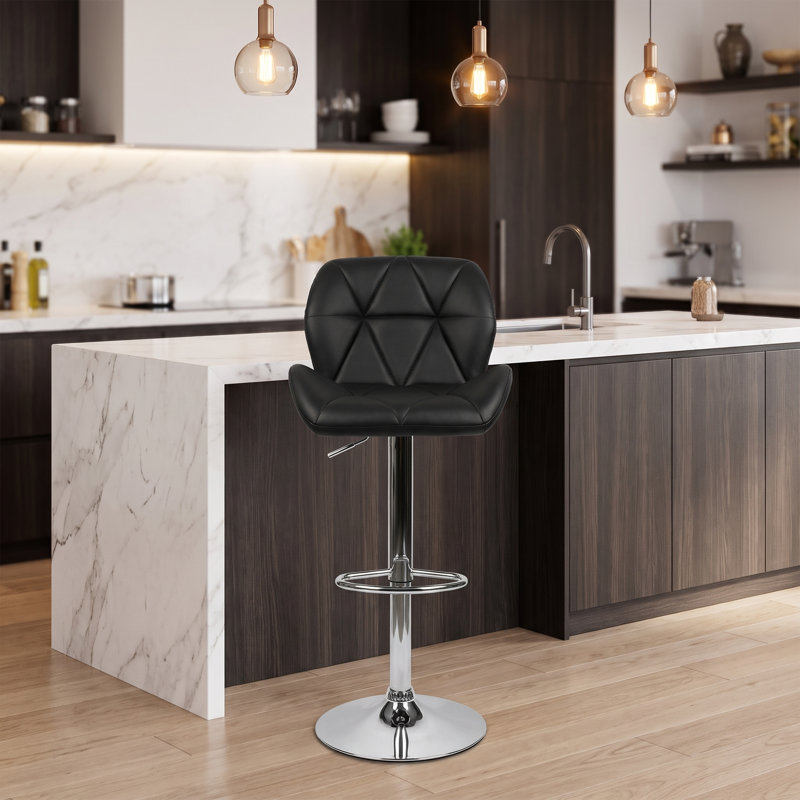 Tabouret de bar Amon, Noir