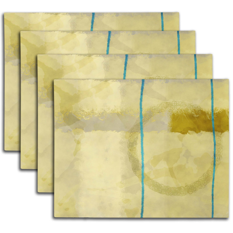 Polyester Abstract Rectangle Placemat