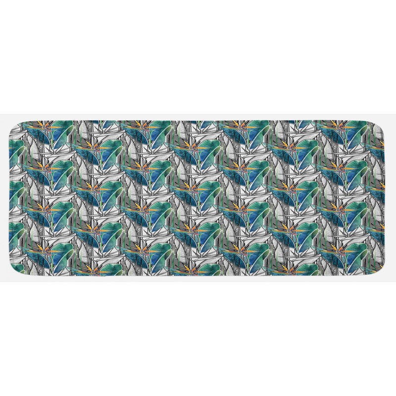 Tapis de cuisine tropical