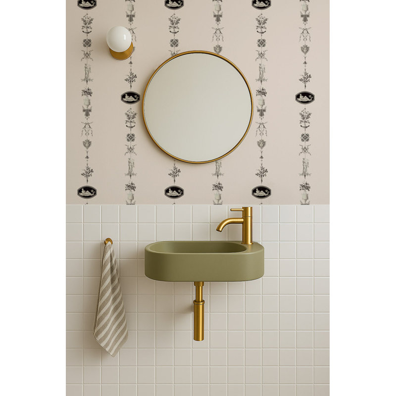 NeoClassical Stripe - Sunbleached Pink Wallpaper