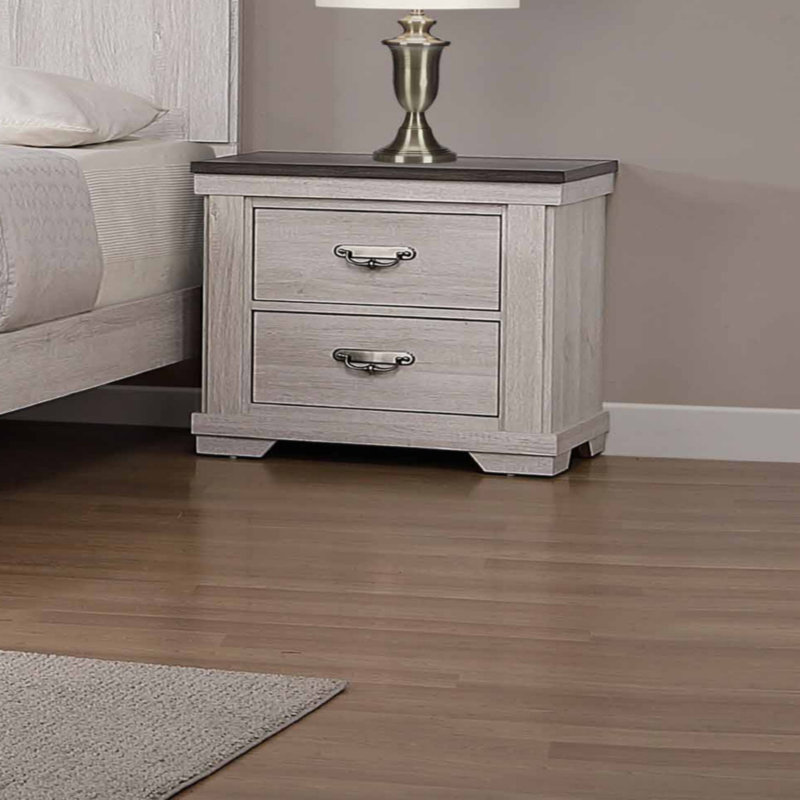 Table de chevet 2 tiroirs 1Pc