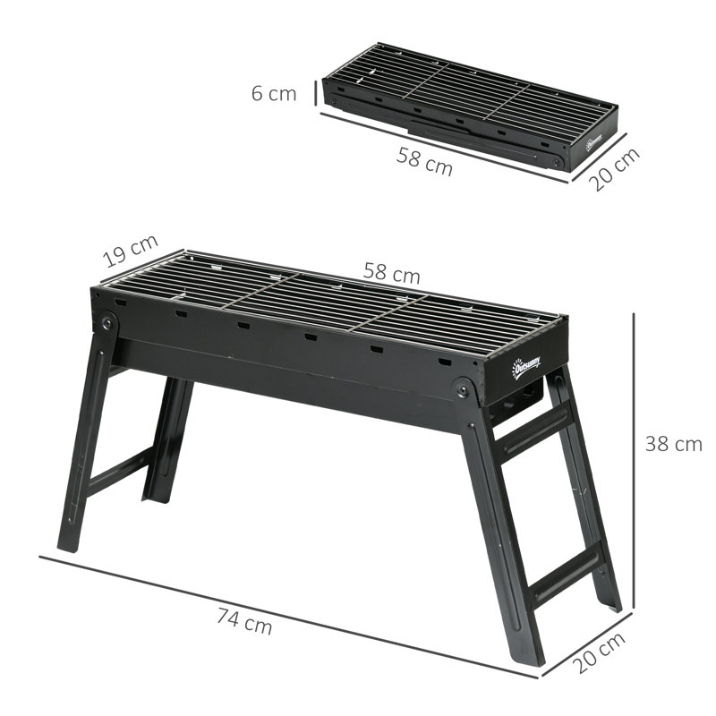 Ebern Designs 73cm W Portable Charcoal Grill