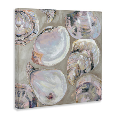 Summer Seashells in Subtle Canvas Wall Art, design by Jeanette Vertentes