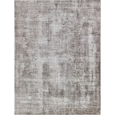 Stone Wash Gazni Abstract Area Rug in Taupe