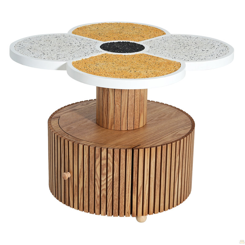 Table d'appoint unique à quatre feuilles