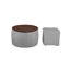 Repose-pieds de rangement rond en velours de 13,58 po Suyeko-2056404285