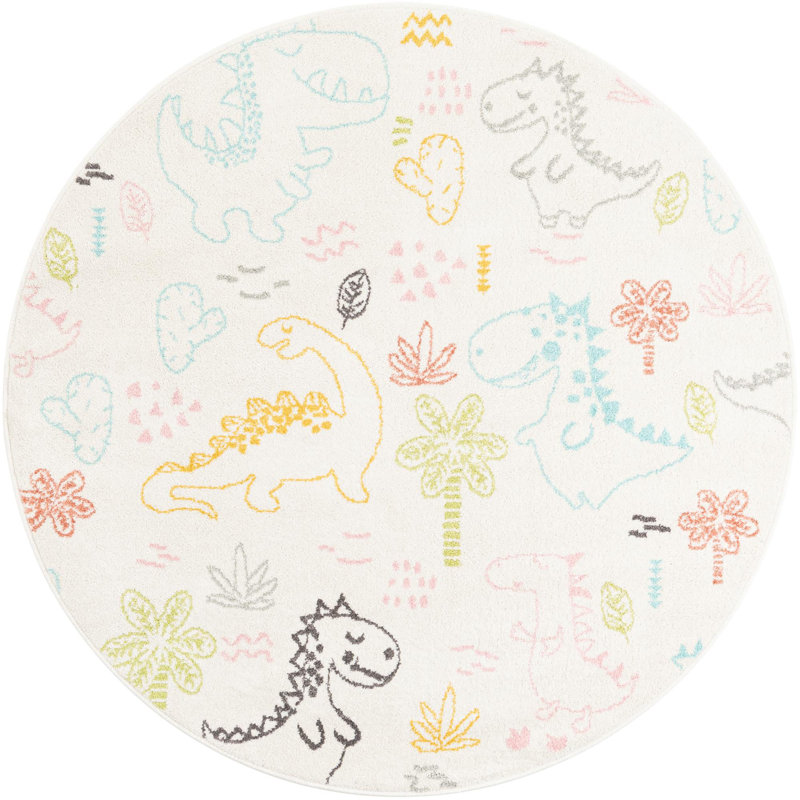Whimsy Kids Rug, Round 5'3" 