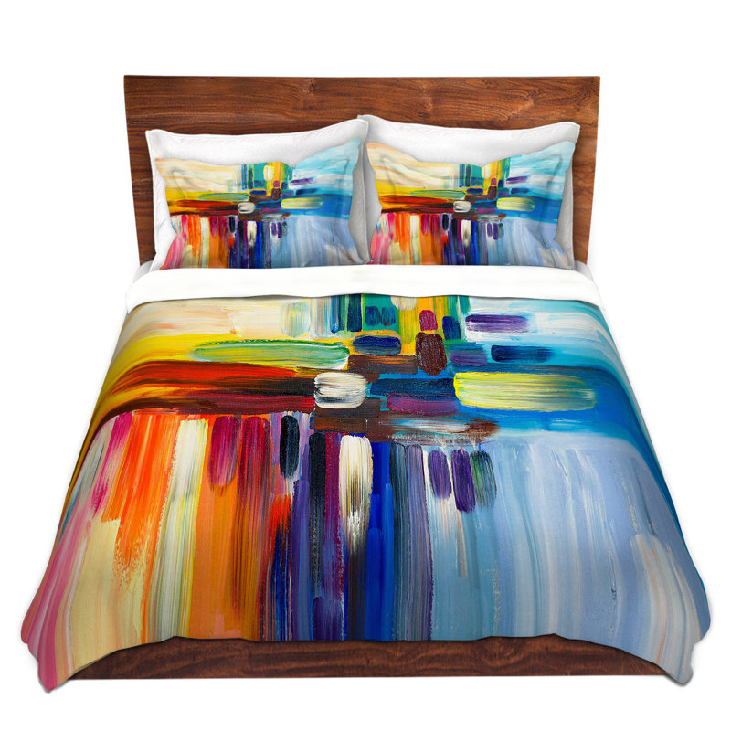 Abstract Duvet Cover, Twin Duvet Cover + 1 Standard Sham