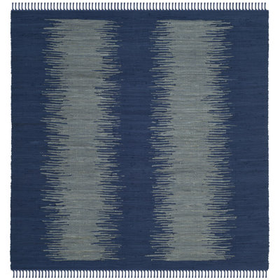 Cayman Hand Woven Cotton Abstract Rug