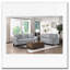 Causeuse moderne en tissu texturé gris foncé avec accoudoirs arrondis et coussins attachés-1016533541