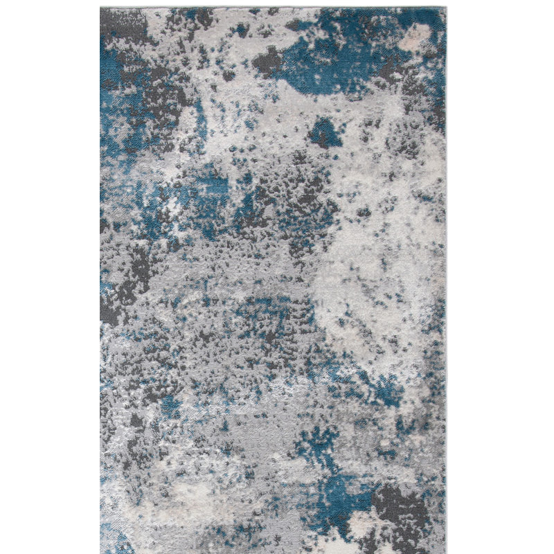 Tapis abstrait Lagoon Performance, Rectangle 8 pi x 10 pi