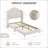 2 PCS Twin Bed Frame for Kids, Upholstered Velvet Platform Bed for Boys/Girls with Wingback, Storage Bookcase Headboard & LED Lights, No Box Spring Needed, Noise-Free, Easy Assembly-1652358085