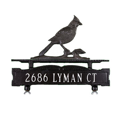 Enseigne de boîte aux lettres à 1 ligne