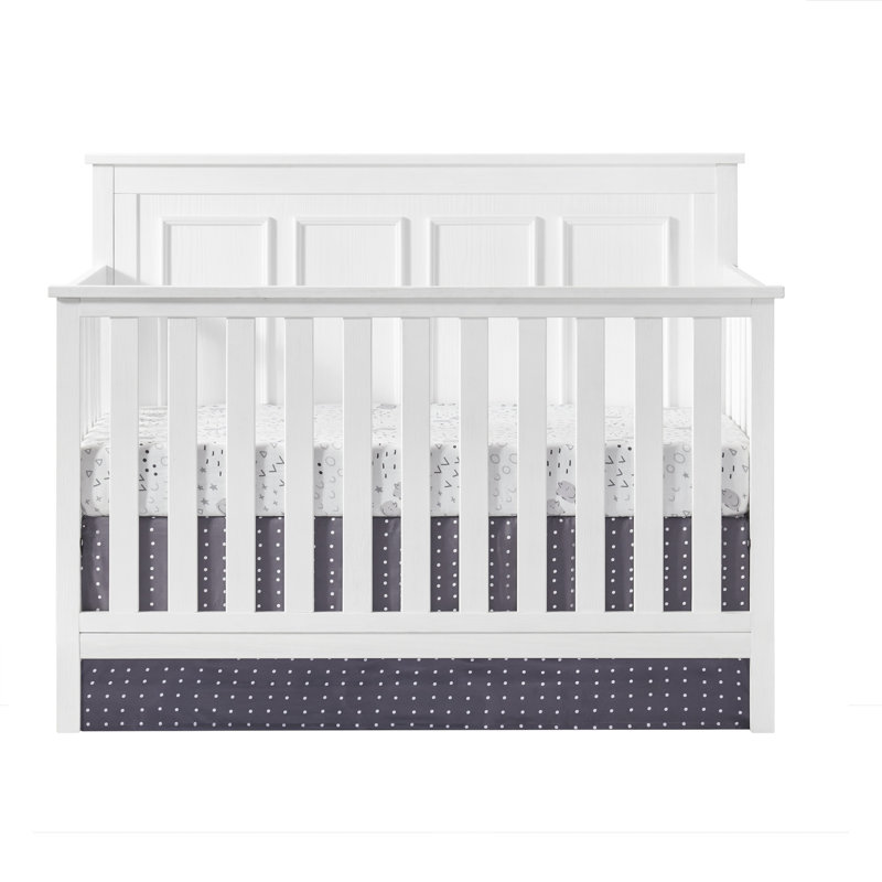 Lit de bébé convertible 4 en 1 Bennett, Blanc rustique