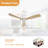 AuraVista 52 in. Flush Mount Ceiling Fan with Reversible DC Motor and Remote Control-100022634
