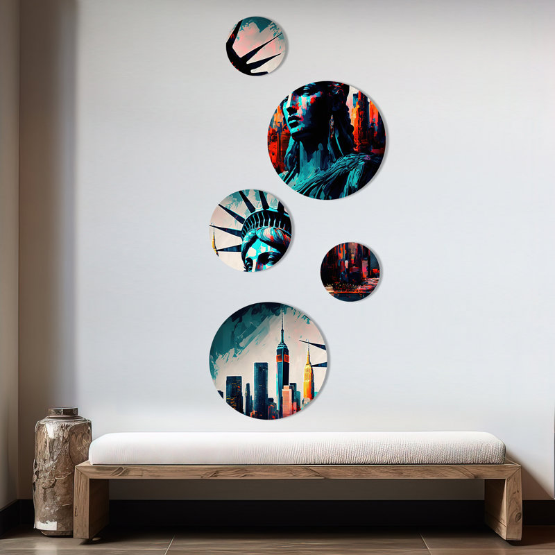 Cities & Countries Wall Decor on Metal