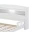 Wood Platform Bed With Storage Headboard,Built-In LED Light And Guardrail-393184412-393184415