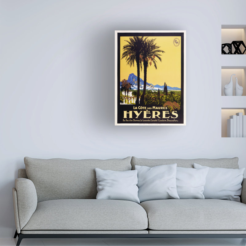Art rétro sur toile, Marcus Jules Hyeres, H 47 po x l 35 po