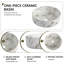 Ensemble de meuble-lavabo mural simple 24 po avec lavabo en céramique et 1 tablette ouverte-1357960049-1357960053
