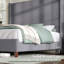 Wauseon Upholstered Wingback King Size Platform Bed,Grey-2023249151-2023249150