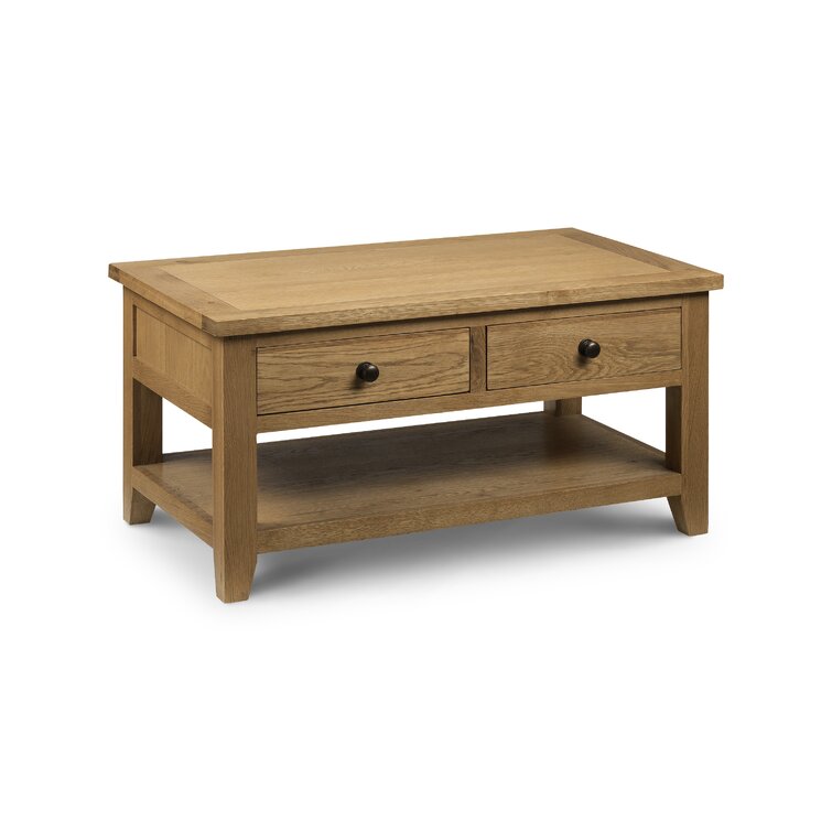 Nutmeg Solid Wood Coffee Table with Storage
