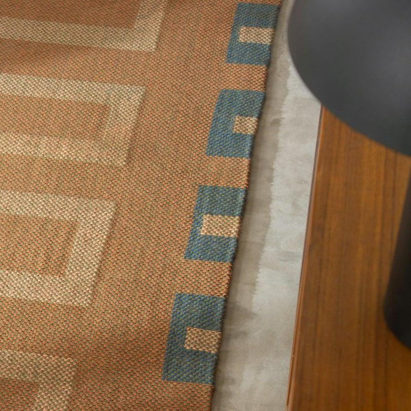 Snake Flatweave Rug, 9' x 12', Terra