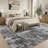 Washable Retro Abstract Rug, Stain Resistant Carpet for High Traffic Areas-129164655