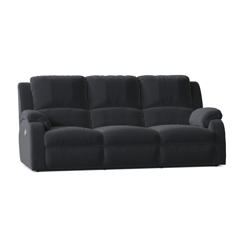 Cagney 89'' Upholstered Power Reclining Sofa, Cyber Space Cobalt Polyester