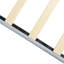 Lit simple contemporain avec tête de lit à boutons en lin, sans sommier tapissier, fabrication en lattes de bois pour la stabilité, facile à assembler, gris, accessoire de chambre à coucher, tissu moderne de 300 lb-1339985478-1339985479
