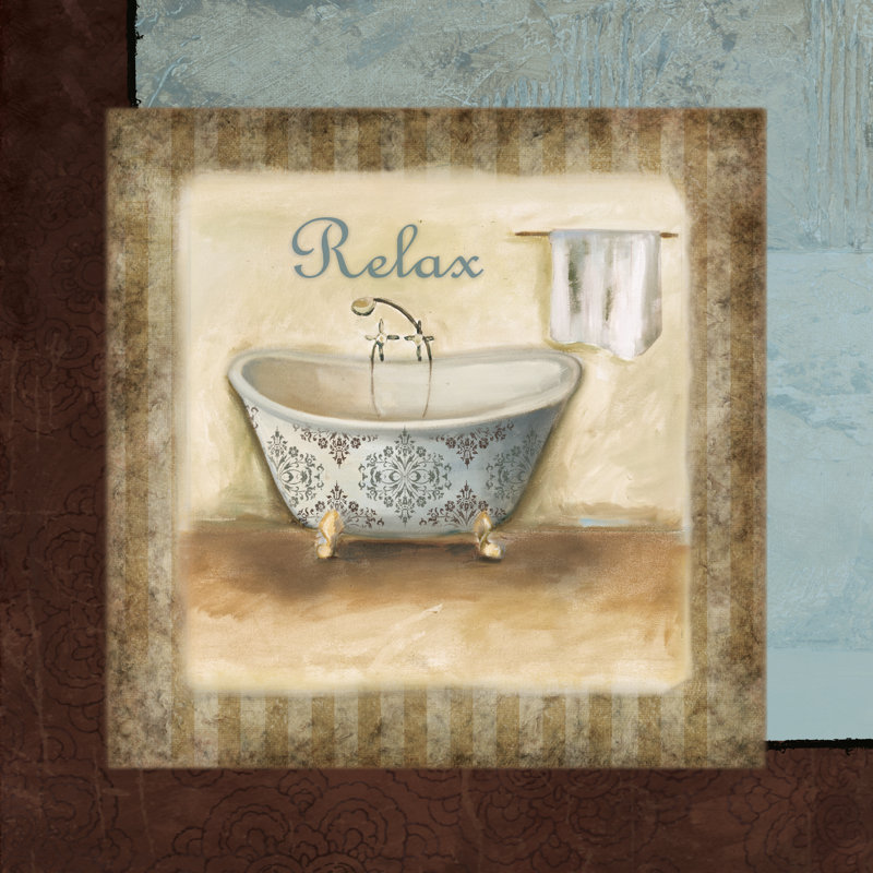 Relablue Bath Ver - Wrapped Canvas Painting, 91cm H x 91cm W x 3.8cm D