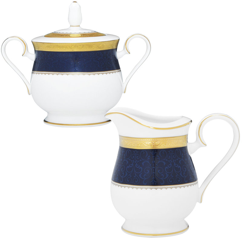 Ensemble sucrier et crémier Noritake Odessa