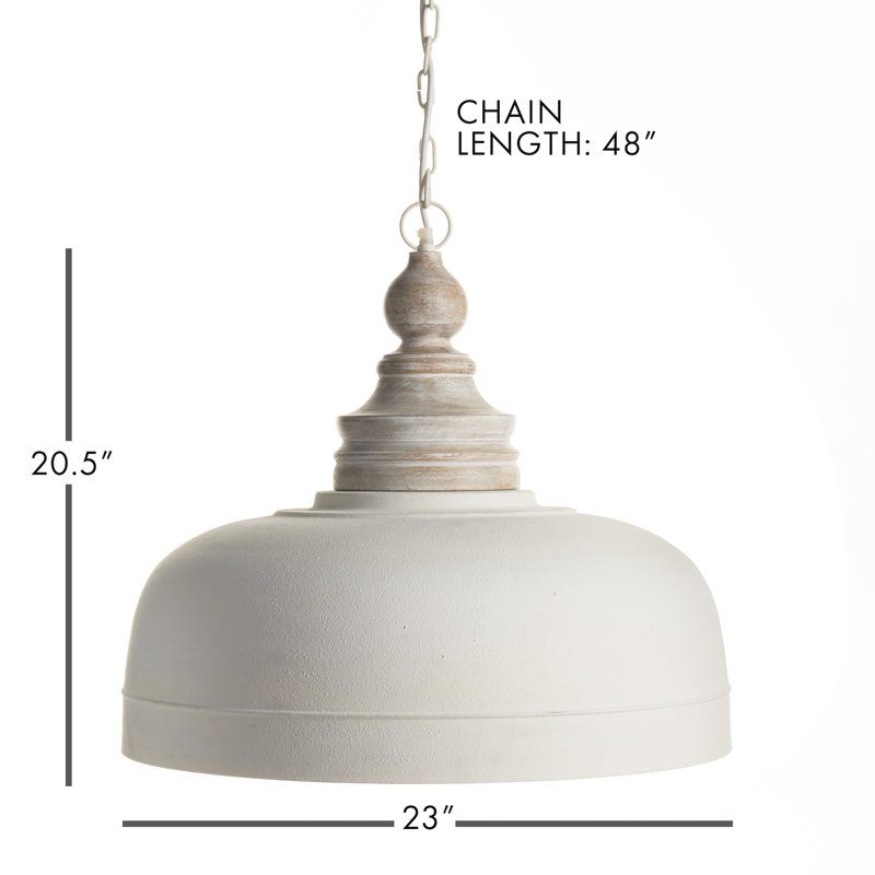 1 - Light Beige Single Pendant