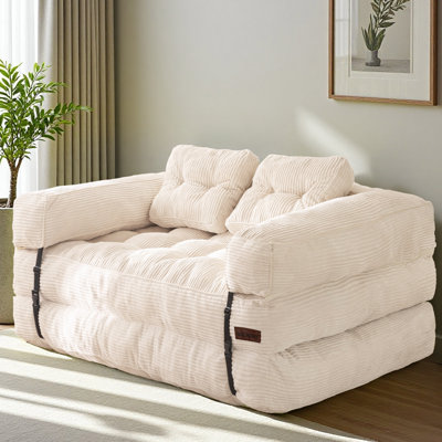 Gaint Folding Sofa Bed,U-Shaped Convertible Bean Bag Sofa Bed by Mercer41