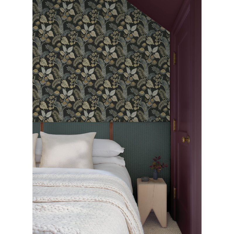 Papier peint Geneva Paradise Peacock Paradise, Brun