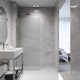 Zenith 34" W x 74" H Fixed Frameless Shower Screen with 3/8" Glass