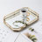 Vintage Metal Octagon Mirror Surface Tray (Rectangle)
